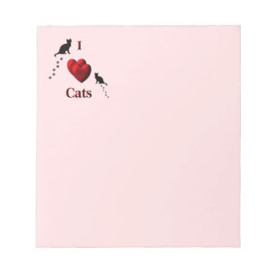 I Harde katten Roze Notitieblok