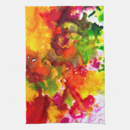 I Harde kleur Theedoek