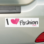 I Harde Mode Magenta Bumpersticker (Op auto)