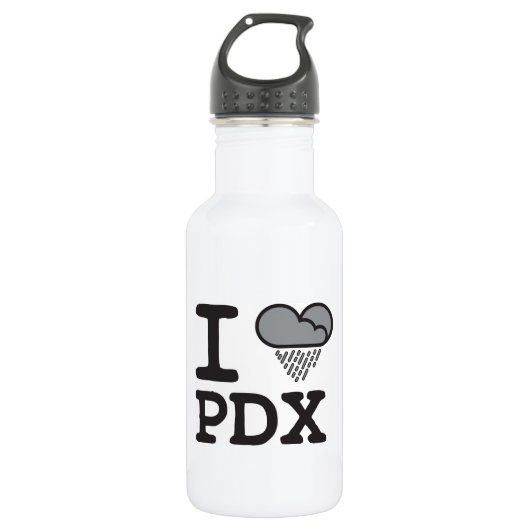 I Harde PDX - Heart Shaped Rain Cloud Waterfles (Voorkant)
