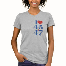 I Hart 45 & 47 Asymmetrische T-Shirt