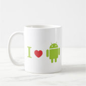 I hart Android Koffiemok (Links)