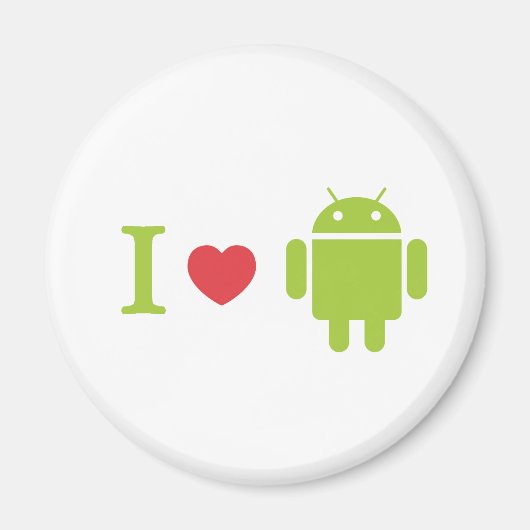 I hart Android Magneet (Voorkant)