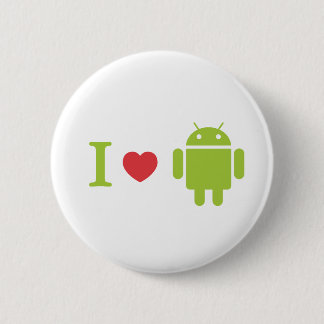 I hart Android Ronde Button 5,7 Cm