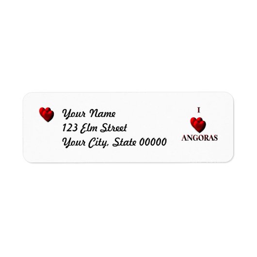 I Hart Angoras Etiket (Voorkant)