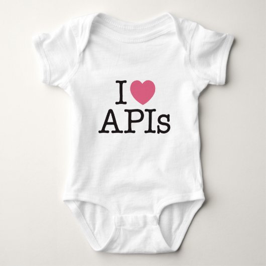 I Hart APIs Basic Baby T-Shirt (Voorkant)