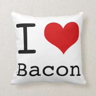 I hart Bacon Kussen