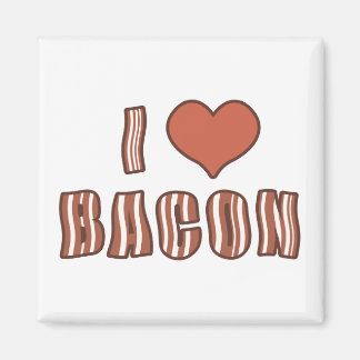 I Hart Bacon Magnet 001 Magneet