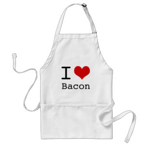 I hart Bacon Standaard Schort