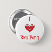 I (hart) Beer Pong Button (Voorkant /achterkant)