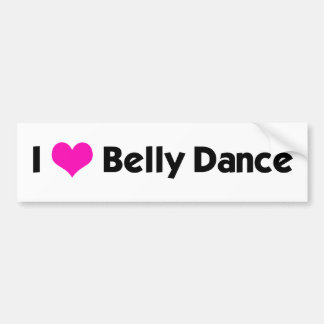 I *hart* Belly Dance - Aangepaste kleur Bumpersticker