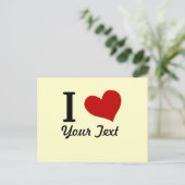  I hart Briefkaart (Staand voorkant)