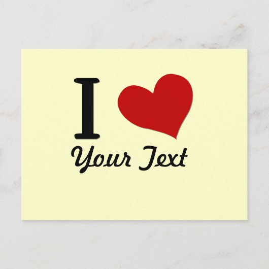  I hart Briefkaart (Voorkant)