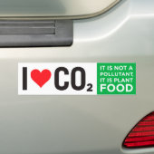 I Hart C02-Bumpersticker Bumpersticker (Op auto)