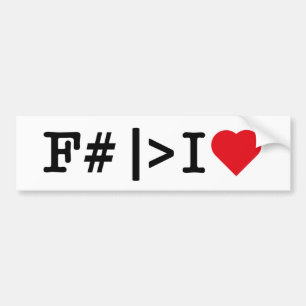 I Hart F# bumpersticker