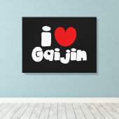 i hart Gaijin Canvas Afdruk (Insitu (Houten vloer))