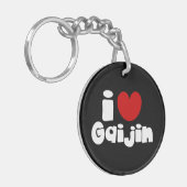 i hart Gaijin Sleutelhanger (Voorkant Links)