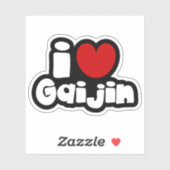 i hart Gaijin Sticker (Vel)