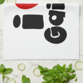 i hart Gaijin Theedoek (Gevouwen)