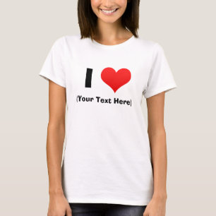 I hart Gepersonaliseerde T-Shirten T-shirt