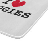 I hart groenten glas snijplank voor keuken (Hoek)