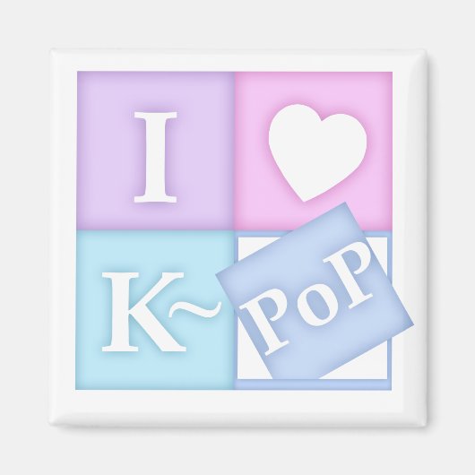 I Hart K~Pop Magneet (Voorkant)