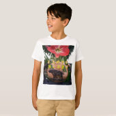 I (Hart) Kenia Buffalo Patch/Print T-shirt (Voorkant volledig)