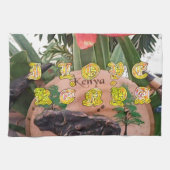I (Hart) Kenia Buffalo Patch/Print Theedoek (Horizontaal)