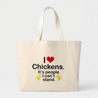 I (Hart) Kippen Grote Tote Bag