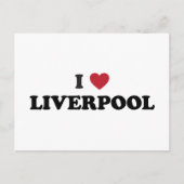 I Hart Liverpool Engeland Briefkaart (Voorkant)