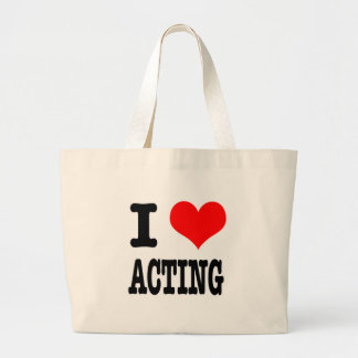 I HART (LOVE) ACTING GROTE TOTE BAG