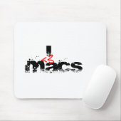 I Hart MAcs (rood) Muismat (Met muis)