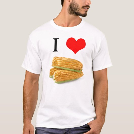 I *hart* maïs t-shirt (Voorkant)