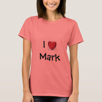 I (hart) Mark - Gepersonaliseerd T-shirt