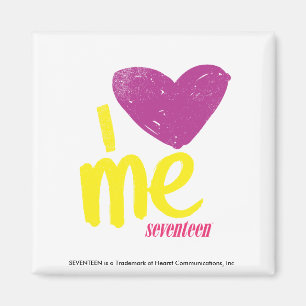 I hart me Paars/Geel Magneet