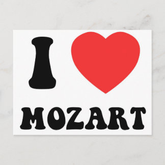 I Hart Mozart Briefkaart