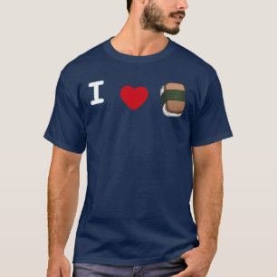 I *hart* Musubi T-Shirt (donker)