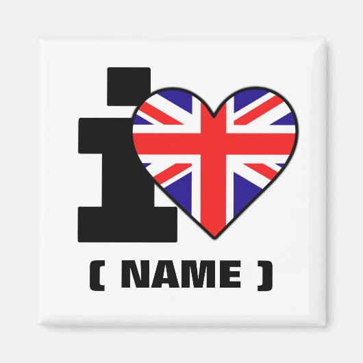 I hart (naam) Magneet (Voorkant)