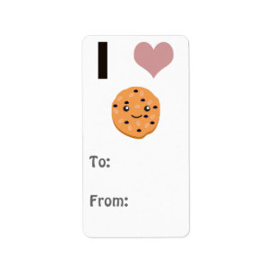 I hart Oatmeel Cookies Etiket