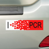 I hart-PCR Bumpersticker (Op auto)