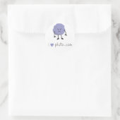 i hart pluto.com ronde sticker (Tas)