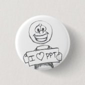 I : hart: PPT Ronde Button 3,2 Cm (Voorkant)