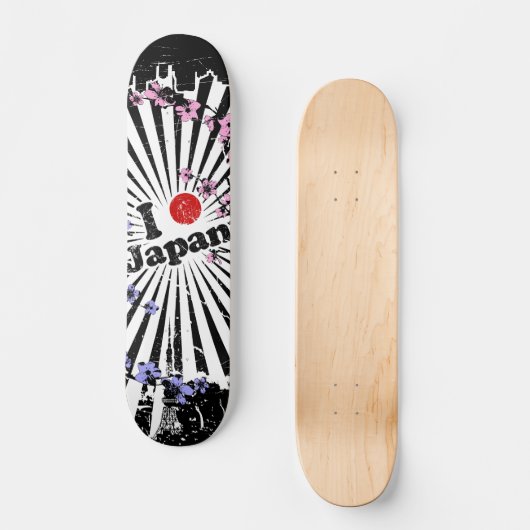 I hart (punt) Japan Skateboard (Voorkant)