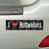 I (hart) Rottweilers Bumpersticker (Op auto)