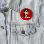 I hart Sarah Palin knopkleur Ronde Button 5,7 Cm (In situ)