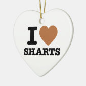 I Hart Scheten Keramisch Ornament (Links)