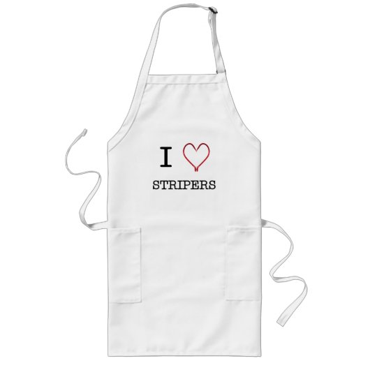 I [Hart] Stripers Apron Lang Schort (Voorkant)
