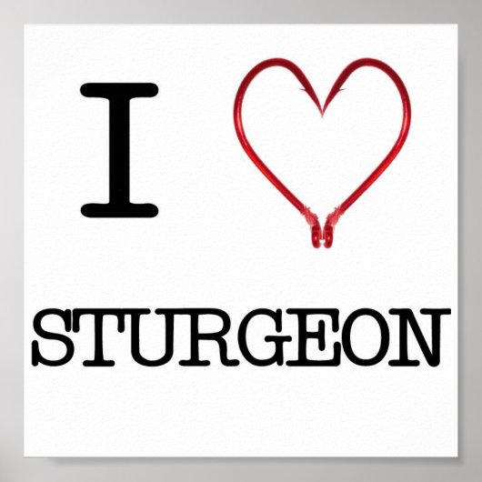 I [Hart] Sturgeon Poster (Voorkant)