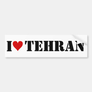 I [hart] Teheran Bumpersticker