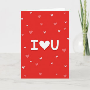 I Hart U Rode Hartjes Kaart